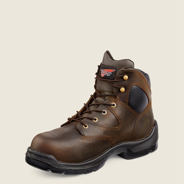 Red Wing Mens Flexbond - 6-inch Toe Metguard - Safety Boots Brown - 5061RZNWA